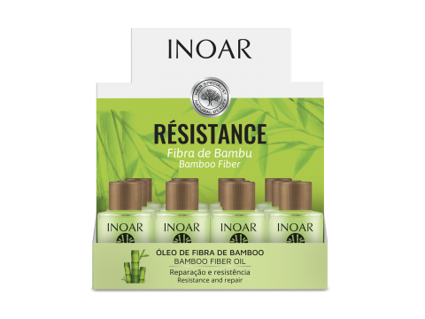 Inoar Resistance Fibra de Bambu Oil Stiprinantis ir žvilgesio suteikiantis aliejus 12x7ml